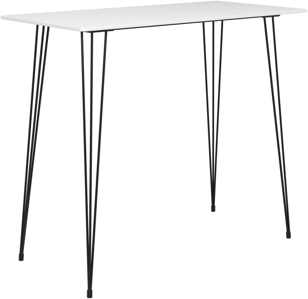 Bartisch Weiß 120x60x105 cm Stehtisch Küchentisch Anstelltisch Bartisch,Bistrotisch Bartheke, Tresentisch