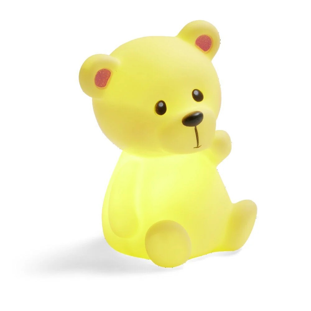 Veilleuse à LED ourson/lune/étoile H12,5cm-3 modèles