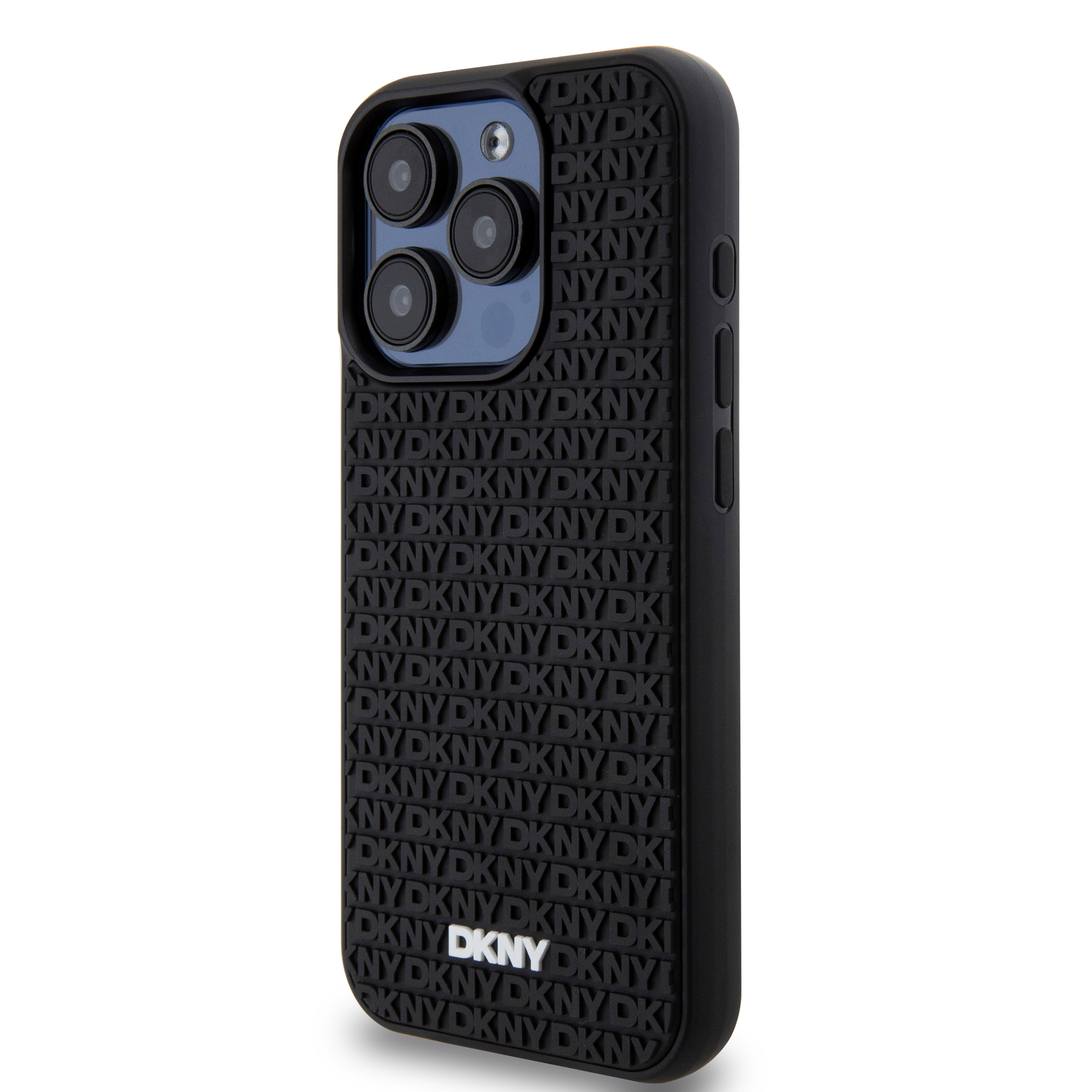 iPhone 15 Pro Max Hybrid Hardcase Hülle 3D Rubber Repeat Pattern (DKHCP15X3DRPWK) - Schwarz
