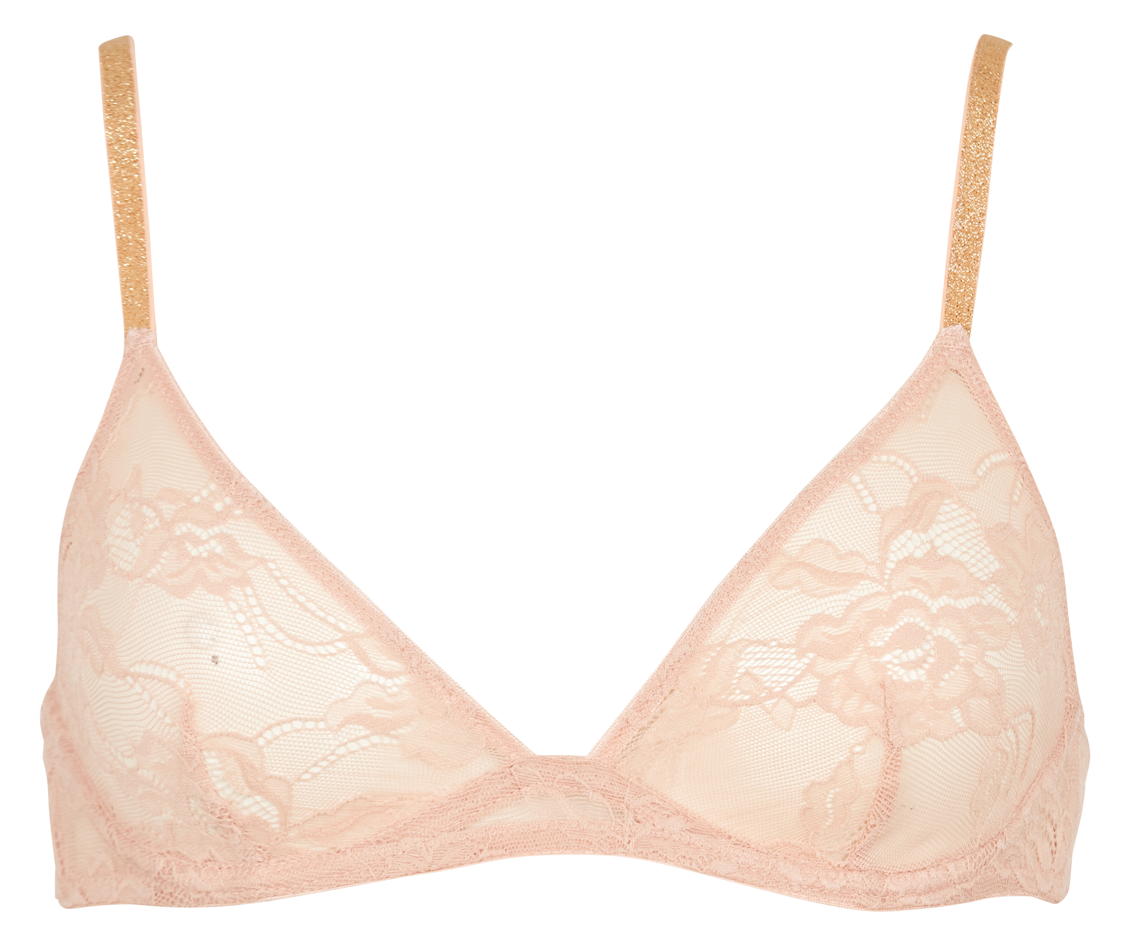 LARA - Soutien-gorge triangle en dentelle | Beige
