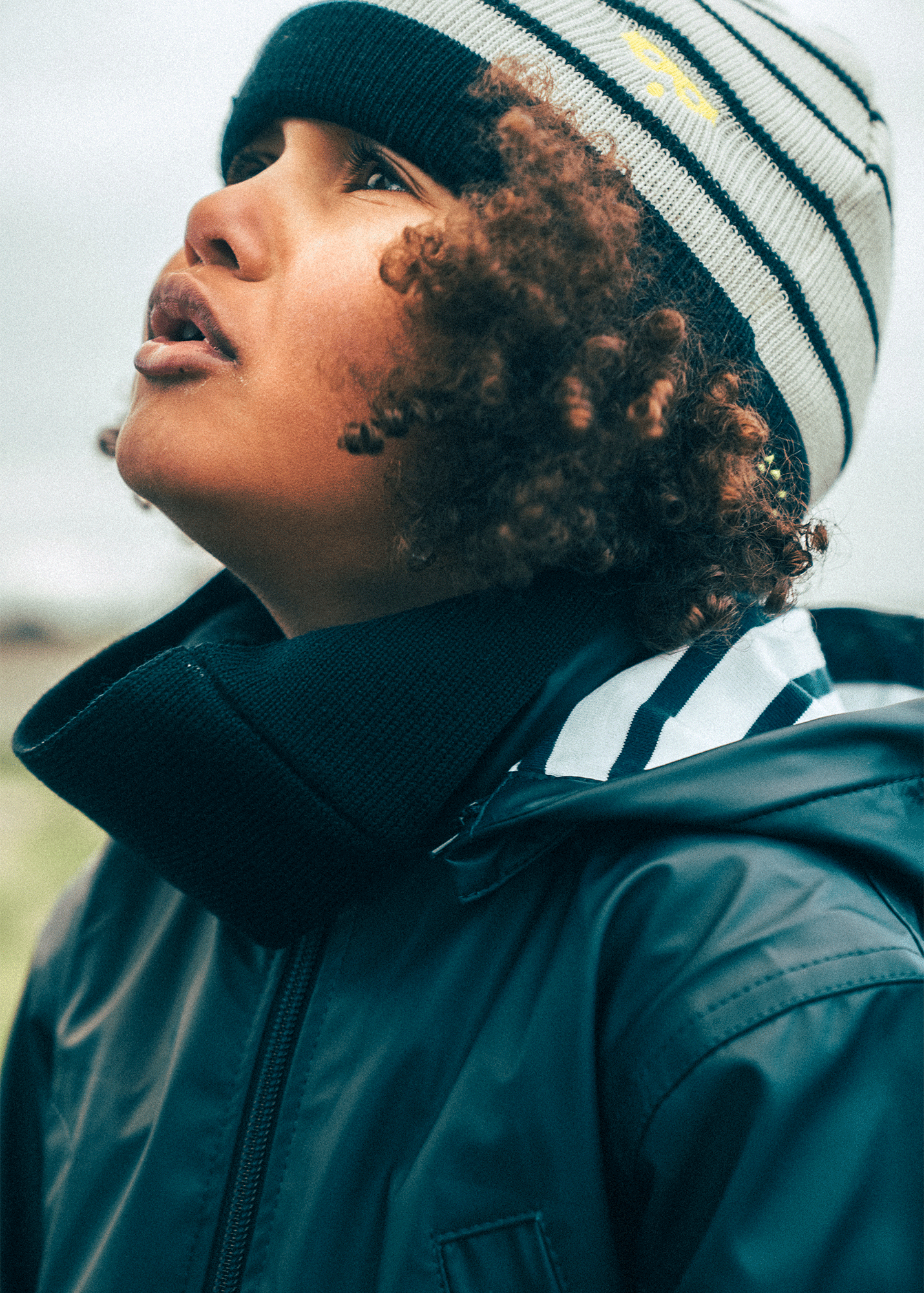 Bonnet enfant rayé