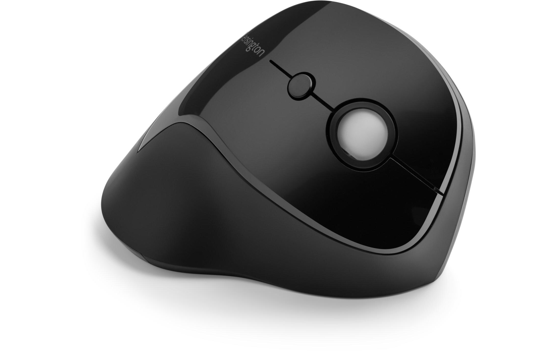 Ergonomische Maus Pro Fit Ergo VertikaleVertikale kabellose Maus mit der gebogenen natürlichen Form und einer erweiterten Auflagefläche für den kleinen Finger
