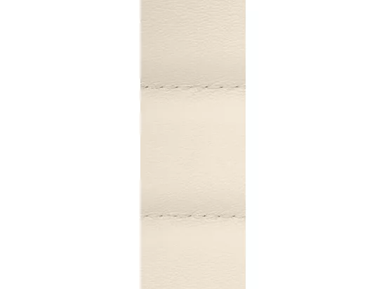 Chaise de bureau - Véritable cuir & Blanc - Crème - Mollis