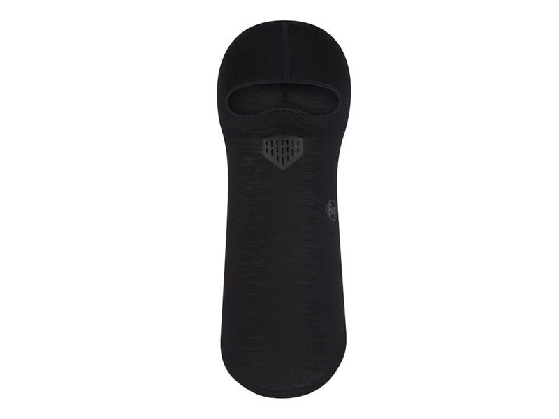 Buff Merino Lightweight Balaclava Bivakmuts - Solid Black