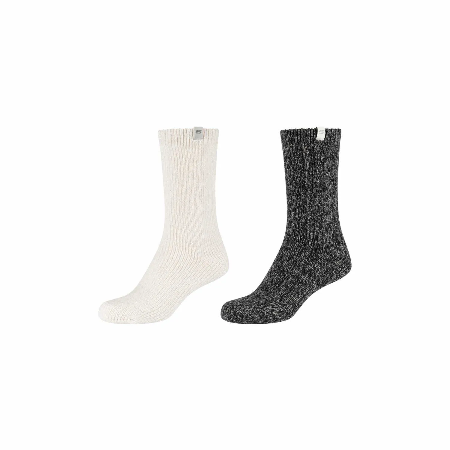 SKECHERS Freizeitsocken Weiss Textil  softtouch 2-ER Pack