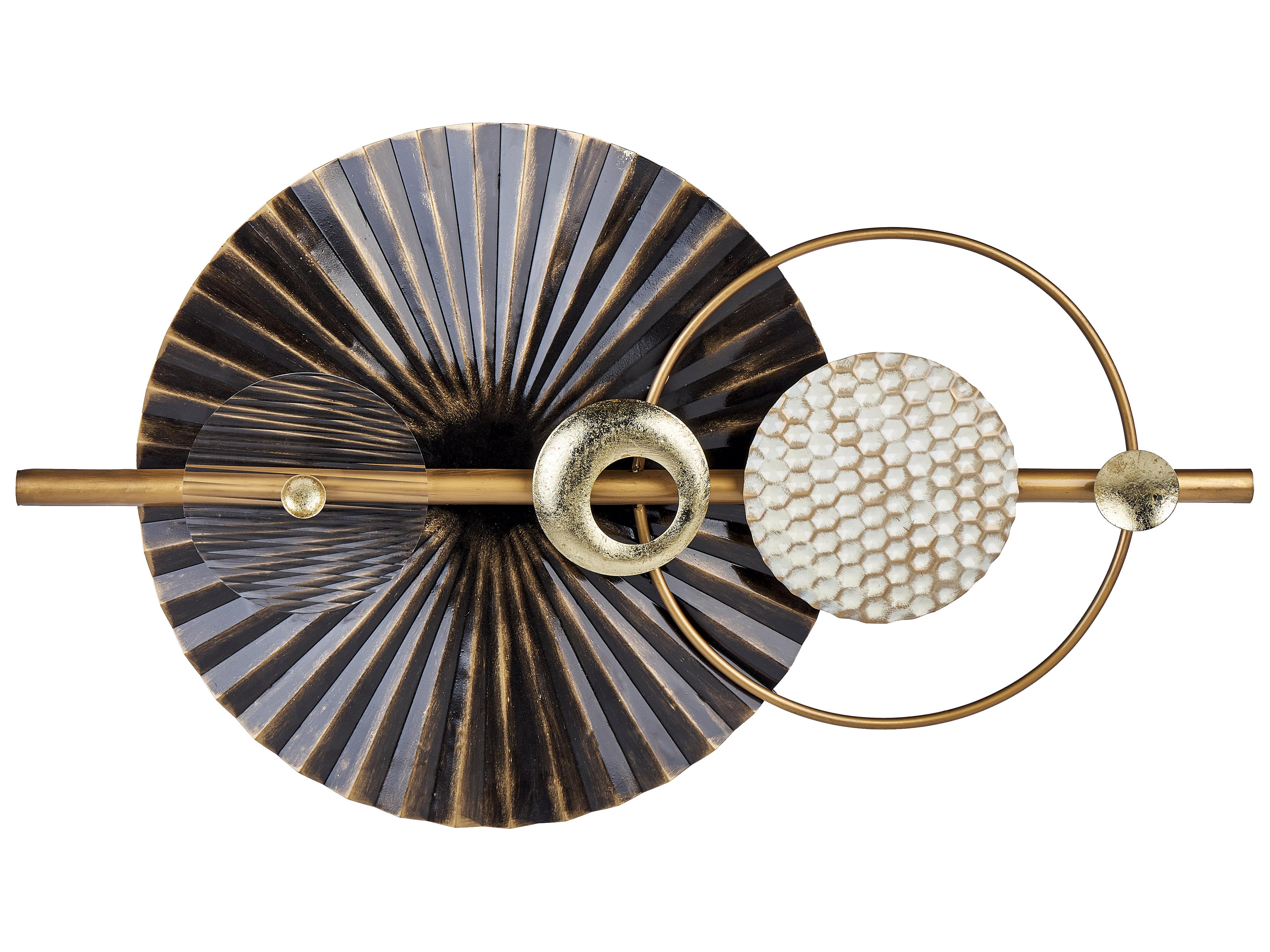 Wanddecoratie RUTHENIUM Metaal 59 cm Zwart