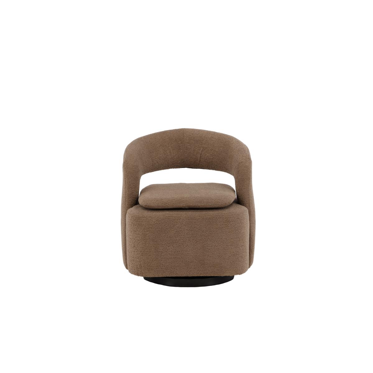 Svea - Teno draaibare fauteuil - boucle - beige