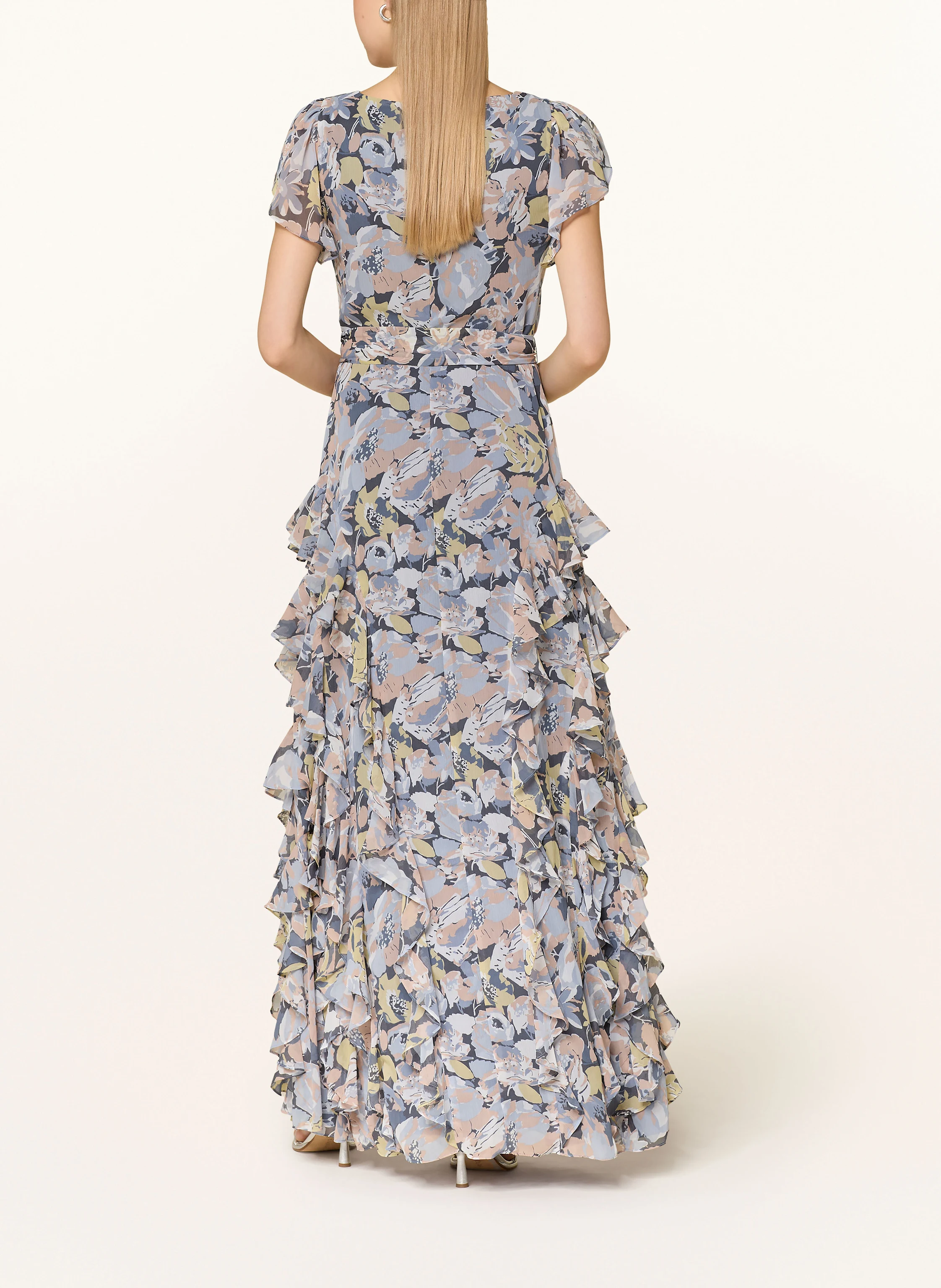 LAUREN RALPH LAUREN Abendkleid mit Volants