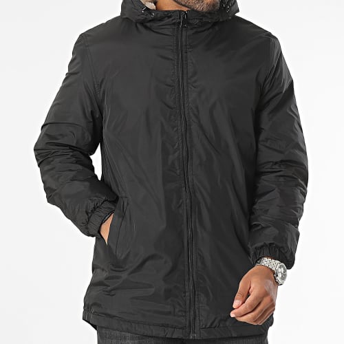 Veste Zippée Capuche Noir