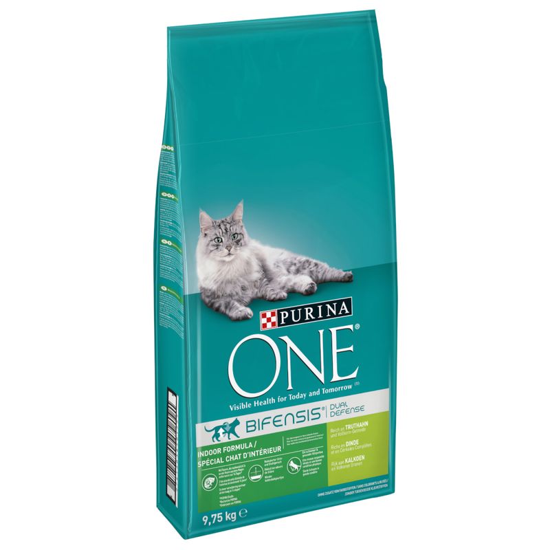 PURINA ONE Chat d'Intérieur dinde, céréales complètes