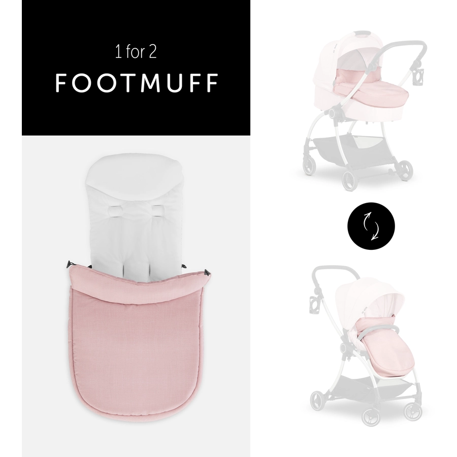 hauck Kinderwagenaufsatz Colibri Melange Rose