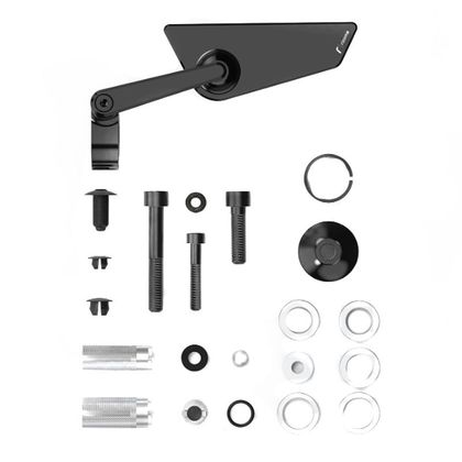 Rétroviseur Rizoma Cut Edge embout de guidon (Droit) Universel - Noir