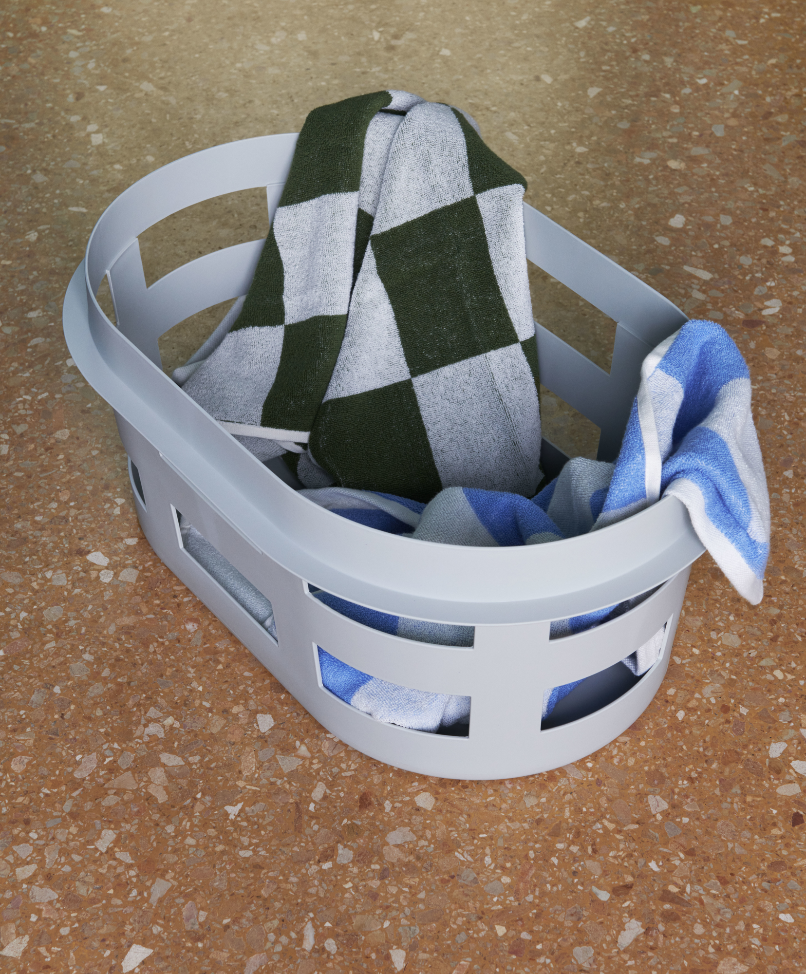 Wasmand Laundry Basket S soft blue