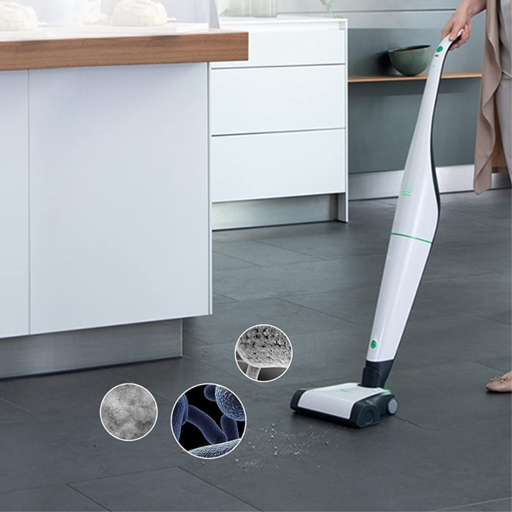 (10er Set) Ersatz Staub Beutel Kit Filterbeutel für Vorwerk Kobold VB100 Staubsauger - Weiss