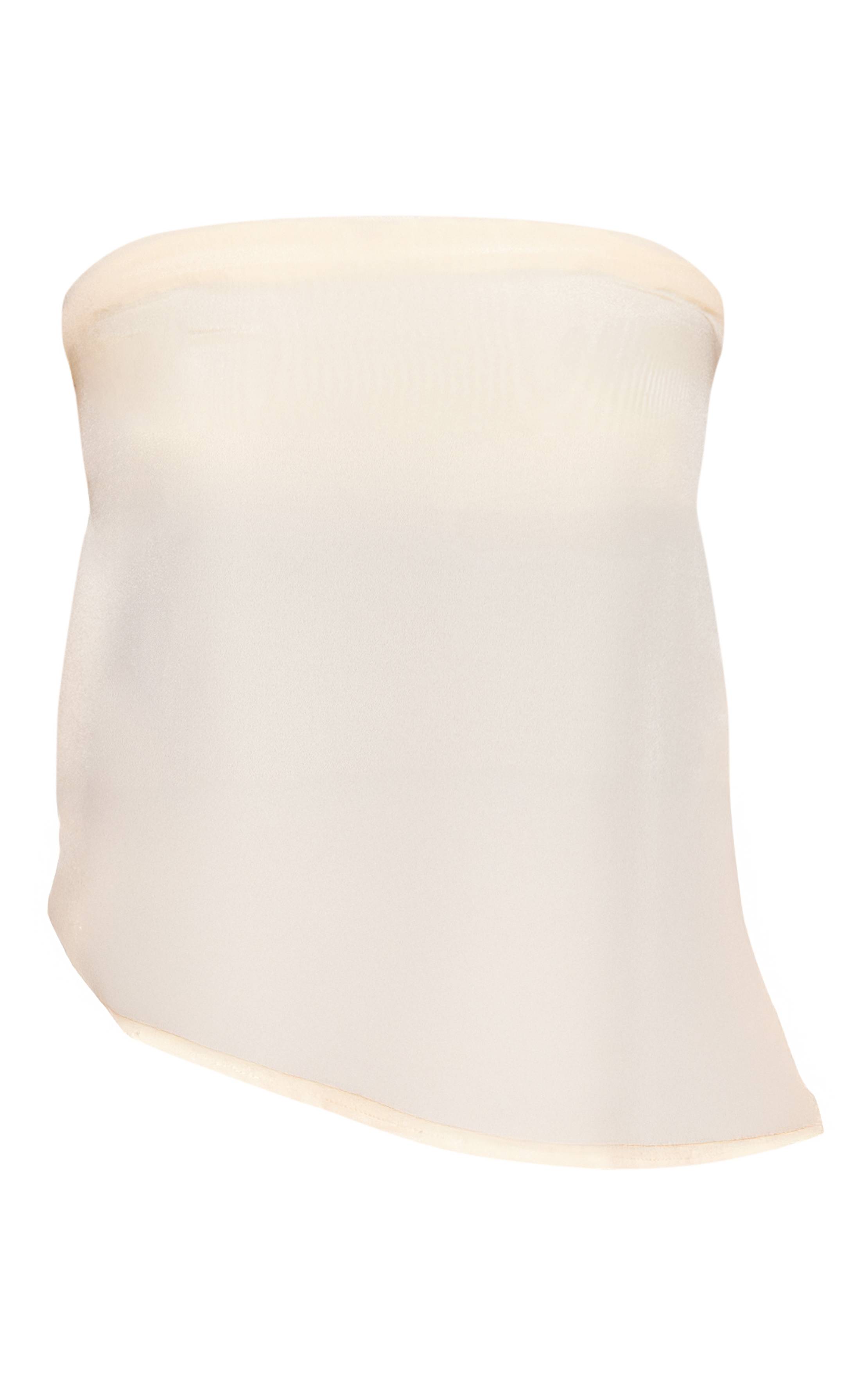 Crème Top Bandeau En Mousseline