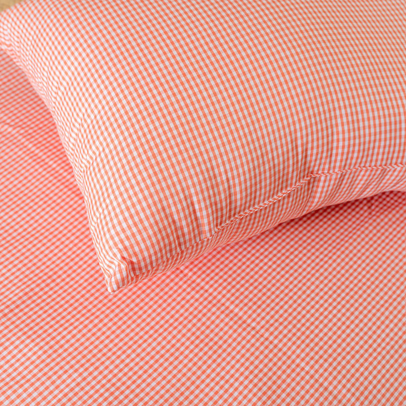 Papate Coussin Rectangle en Coton Bio vichy - 30x40 cm