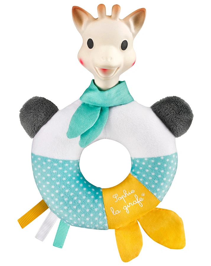 Rassel SHAKE & CHEW – SOPHIE LA GIRAFE® in bunt