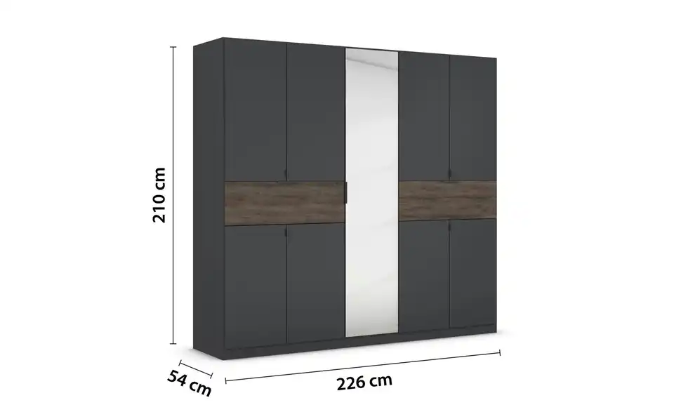 Drehtürenschrank 226 cm 9 Stück