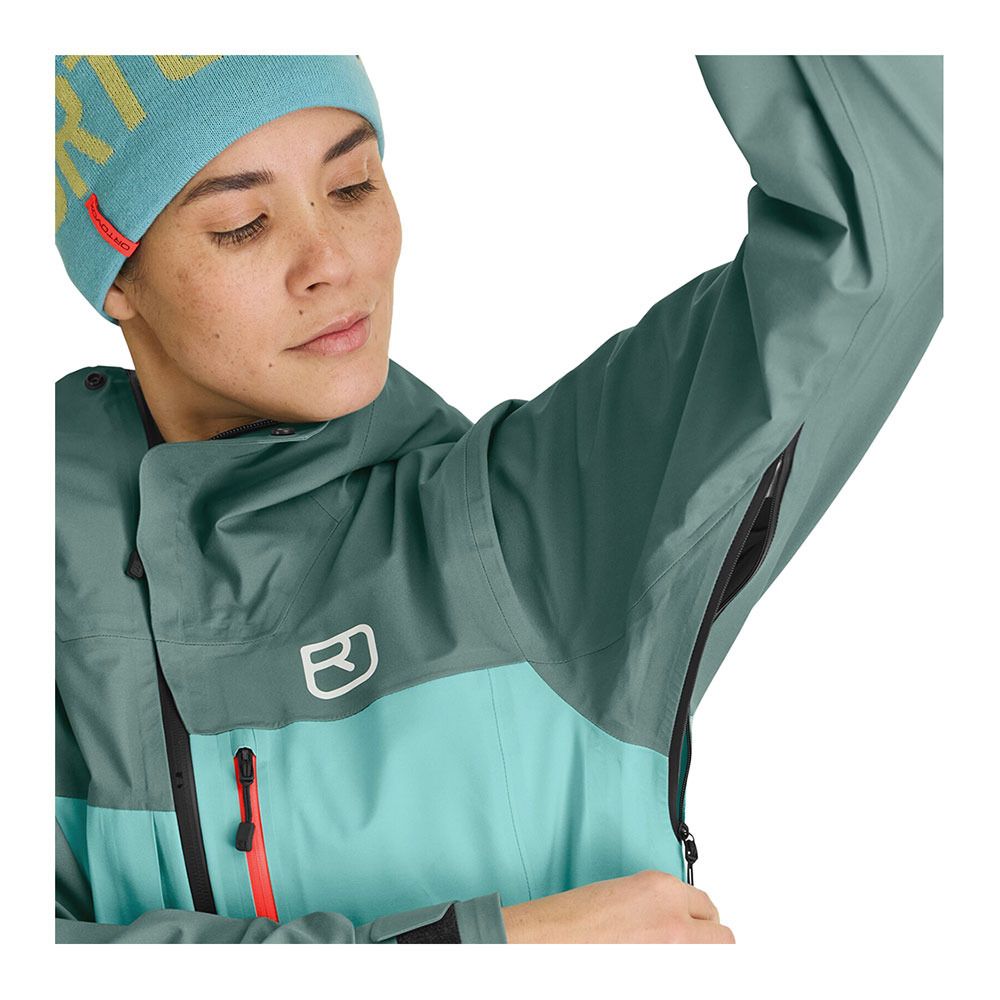 Ortovox 3L RAVINE SHELL - Veste ski Femme ice waterfall