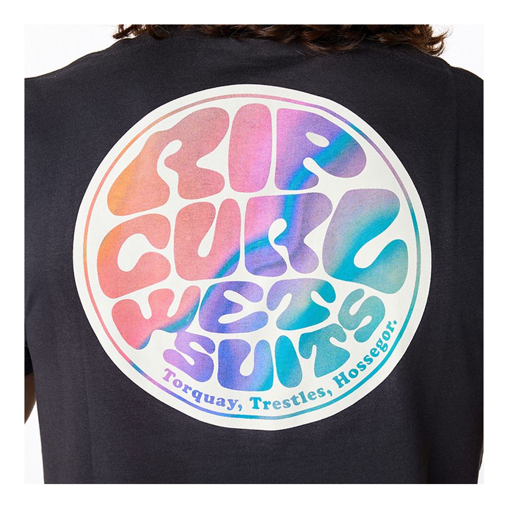 Rip Curl PASSAGE - Tee-shirt Homme washed black