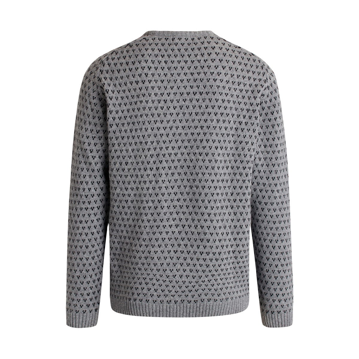 Klitmøller Collective Hugo Knit sweater, herre (Lightgrey Black) - Spejder Sport
