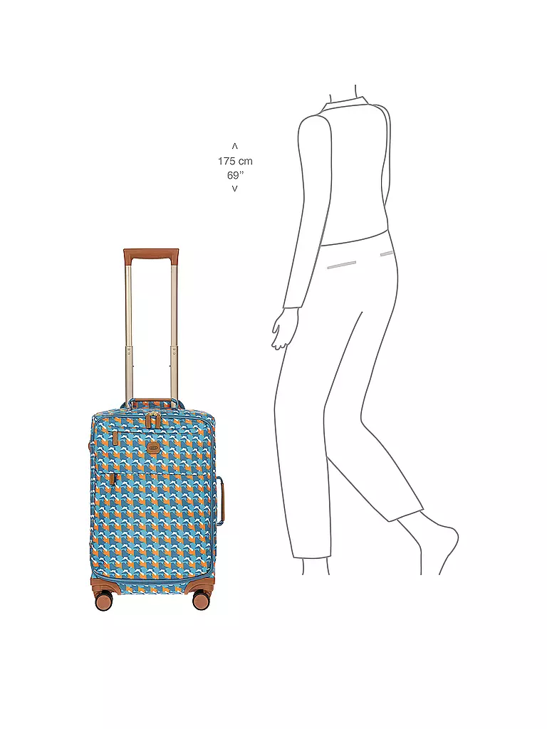 BRICS Trolley X Travel 55cm Tropical Camou bunt