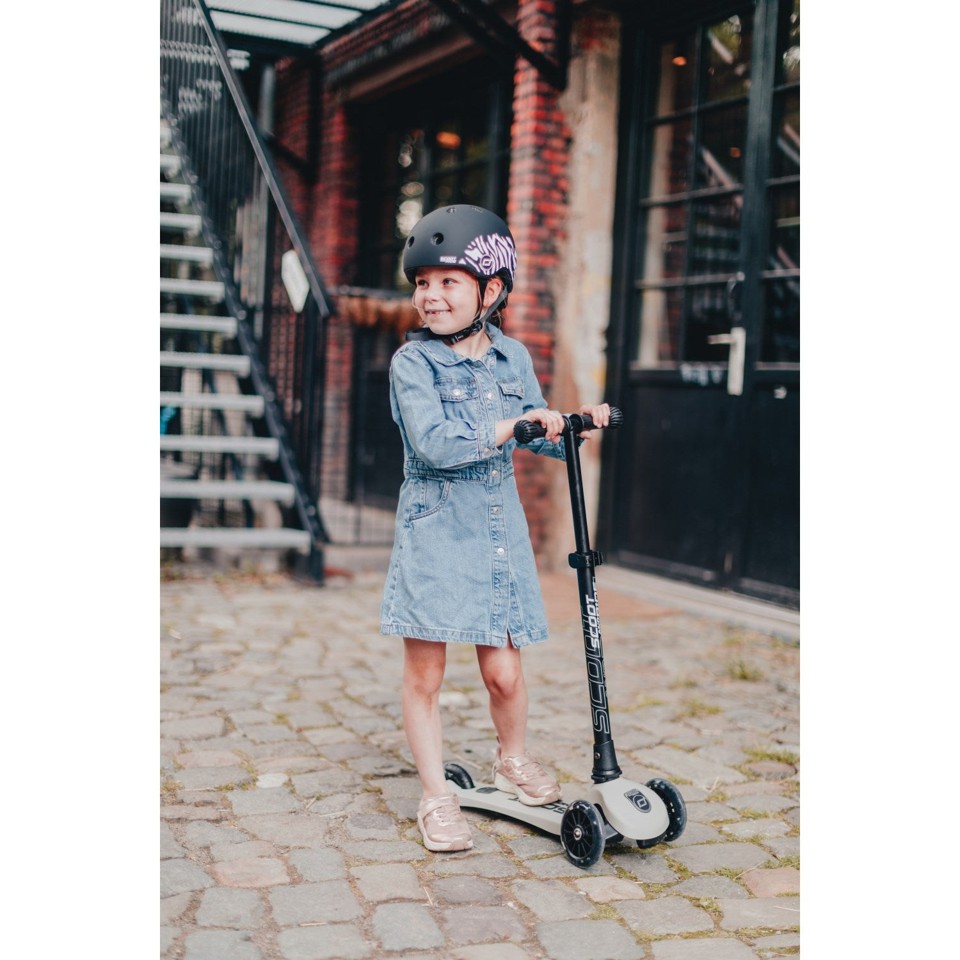 Scoot and Ride - Lifestyle cykelhjelm - Zebra