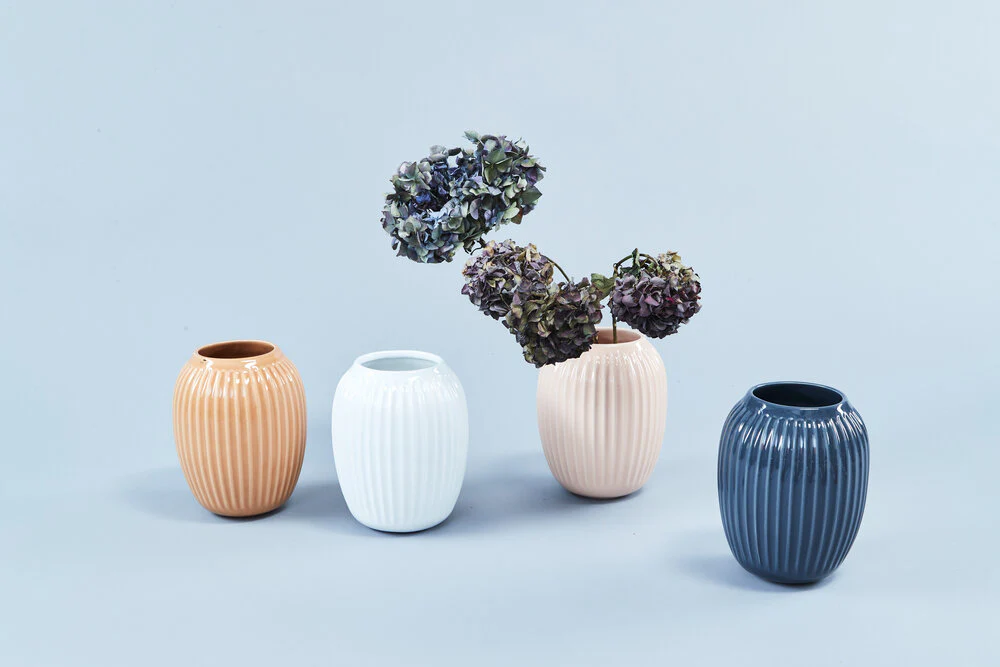 Kähler  Hammershøi vase, hvid - H: 20cm.