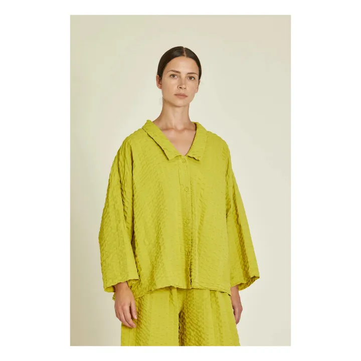 Black Crane Chemise Chelsea Seersucker | Curcuma