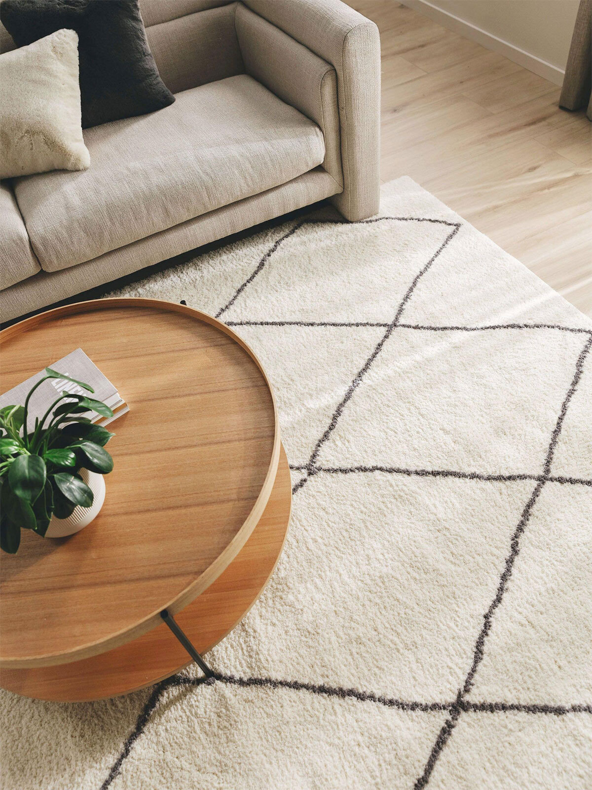 benuta nest Teppich BENNO 160 x 230 cm cream