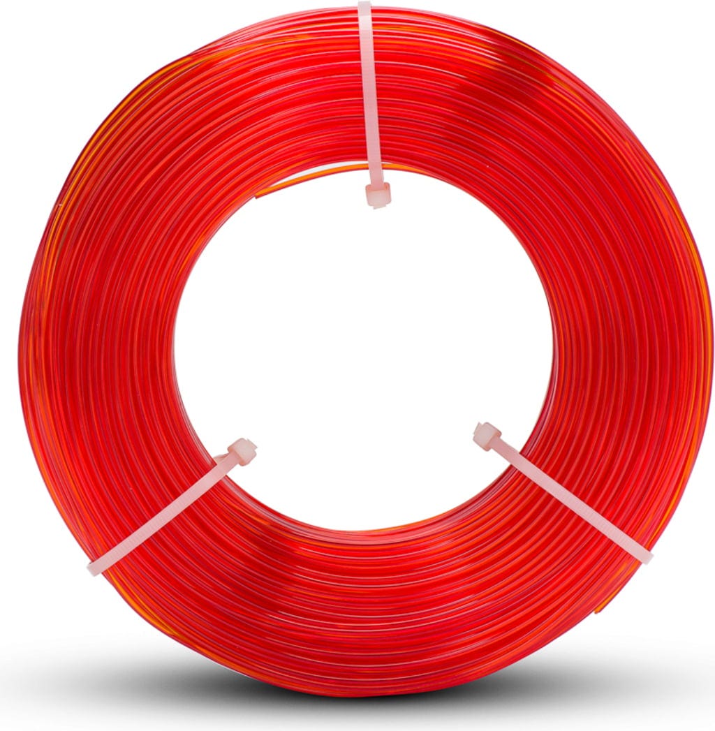 Fiberlogy  Refill Easy PET-G Orange Transparent, 1,75 mm (850 g)    Easy PET-G Refill für die Masterspool in Orange Transparent