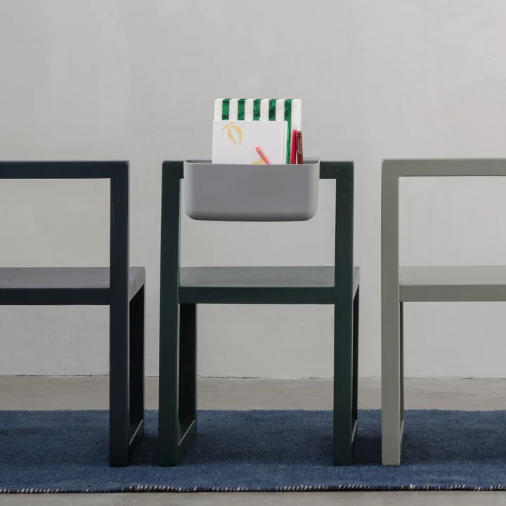 Ferm Living - Little Architect Kinderstuhl, dunkelblau