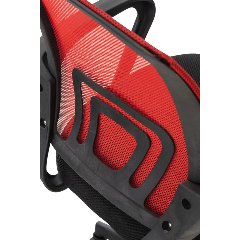 CLP Bureaustoel Auburn zwart Frame - Microfiber - rood