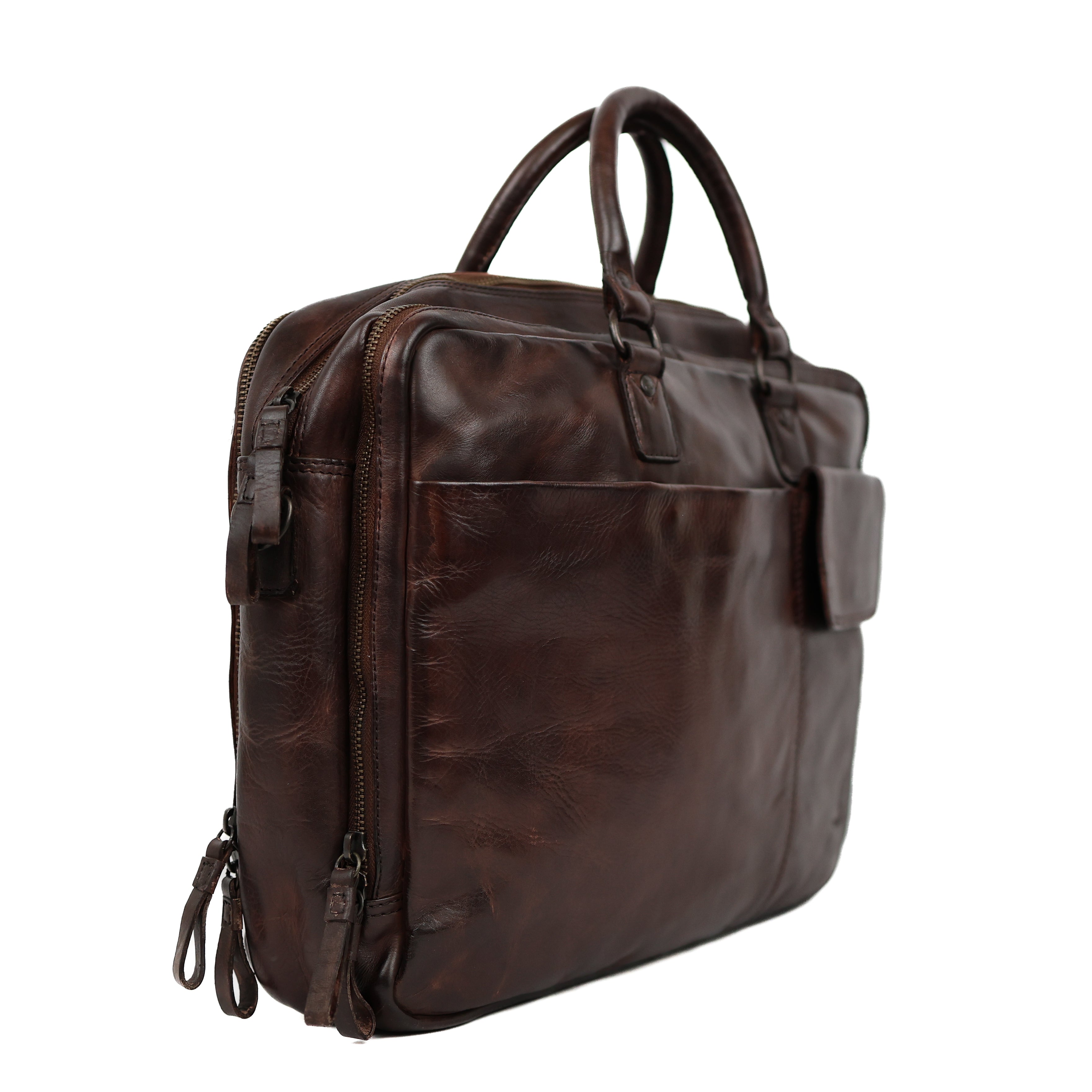 Laptoptas 'Silke' donkerbruin Brown