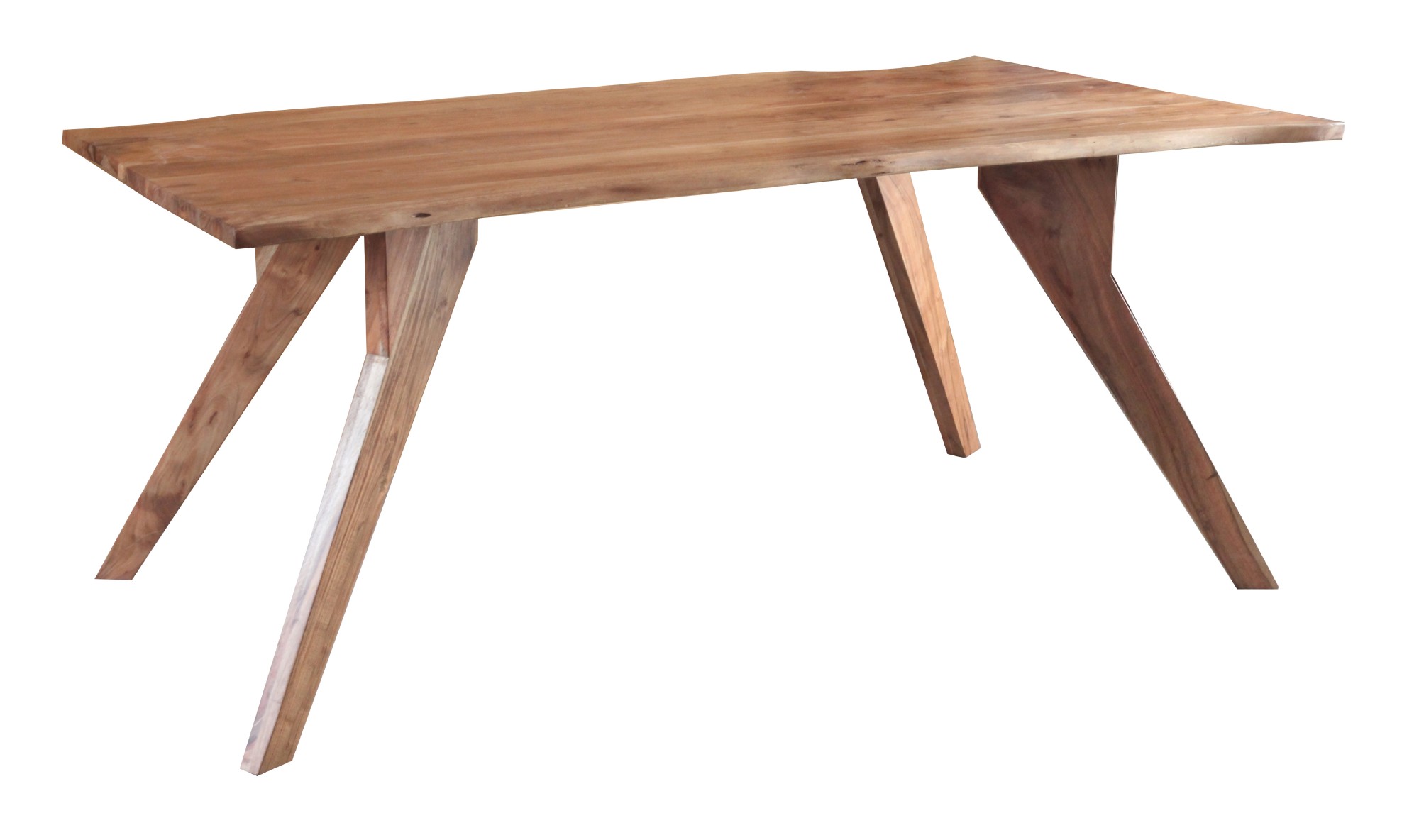 Tisch 'Berkson', aus massivem Akazienholz, natur, B 180 cm, L 90 cm, H 78 cm von fischer's lagerhaus