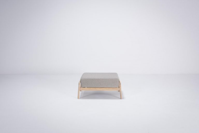 Gazzda Fawn hocker natural Dakar Leather Stone