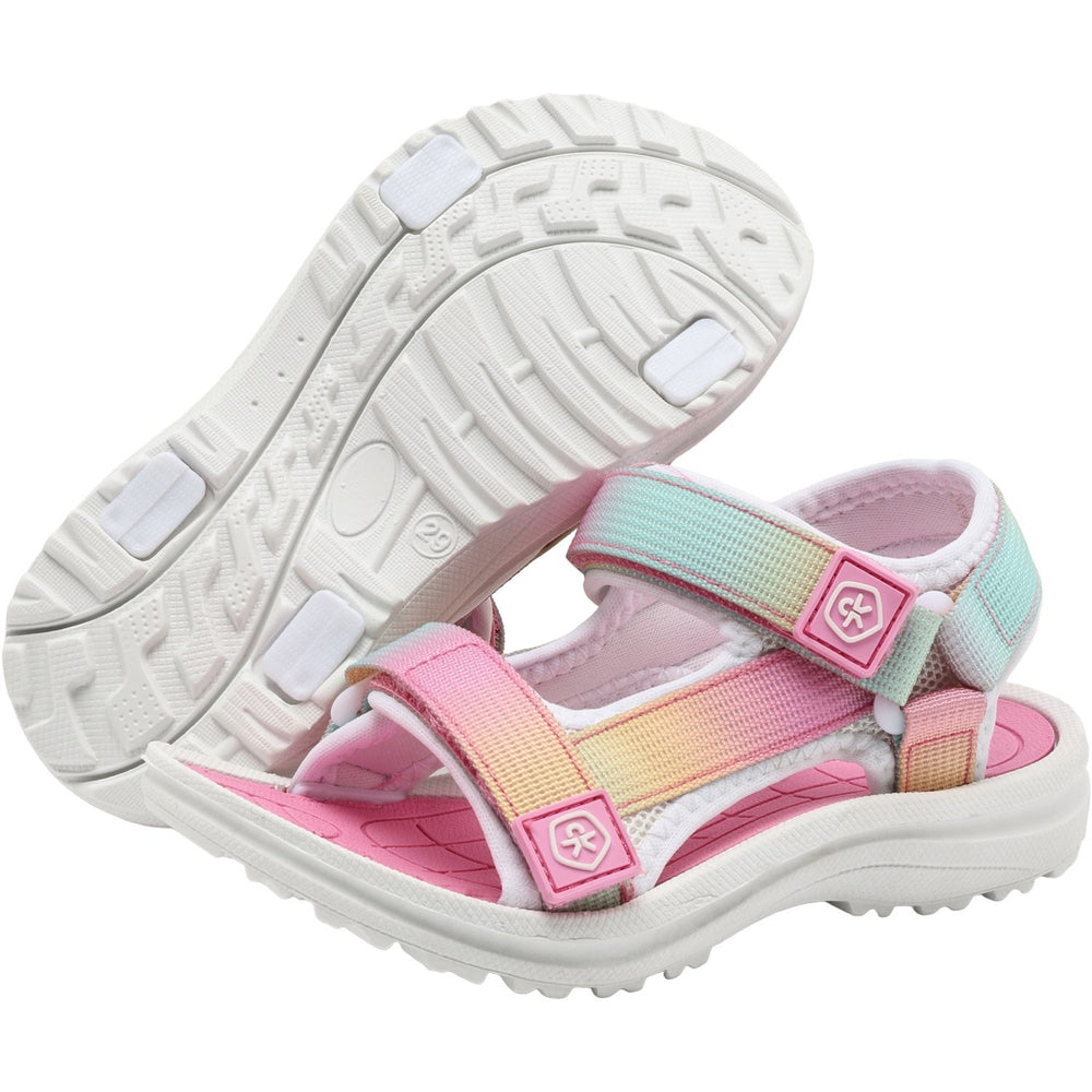 Køb Color Kids Begonia Pink Colorblock Sandaler M/ Velcro