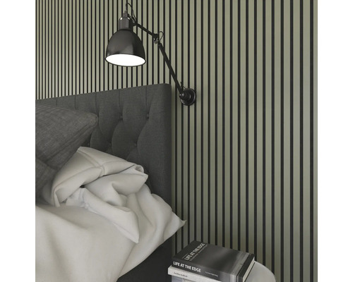 Fjordwall akoestisch paneel linoleum olijf 2400 x 600 x 20 mm