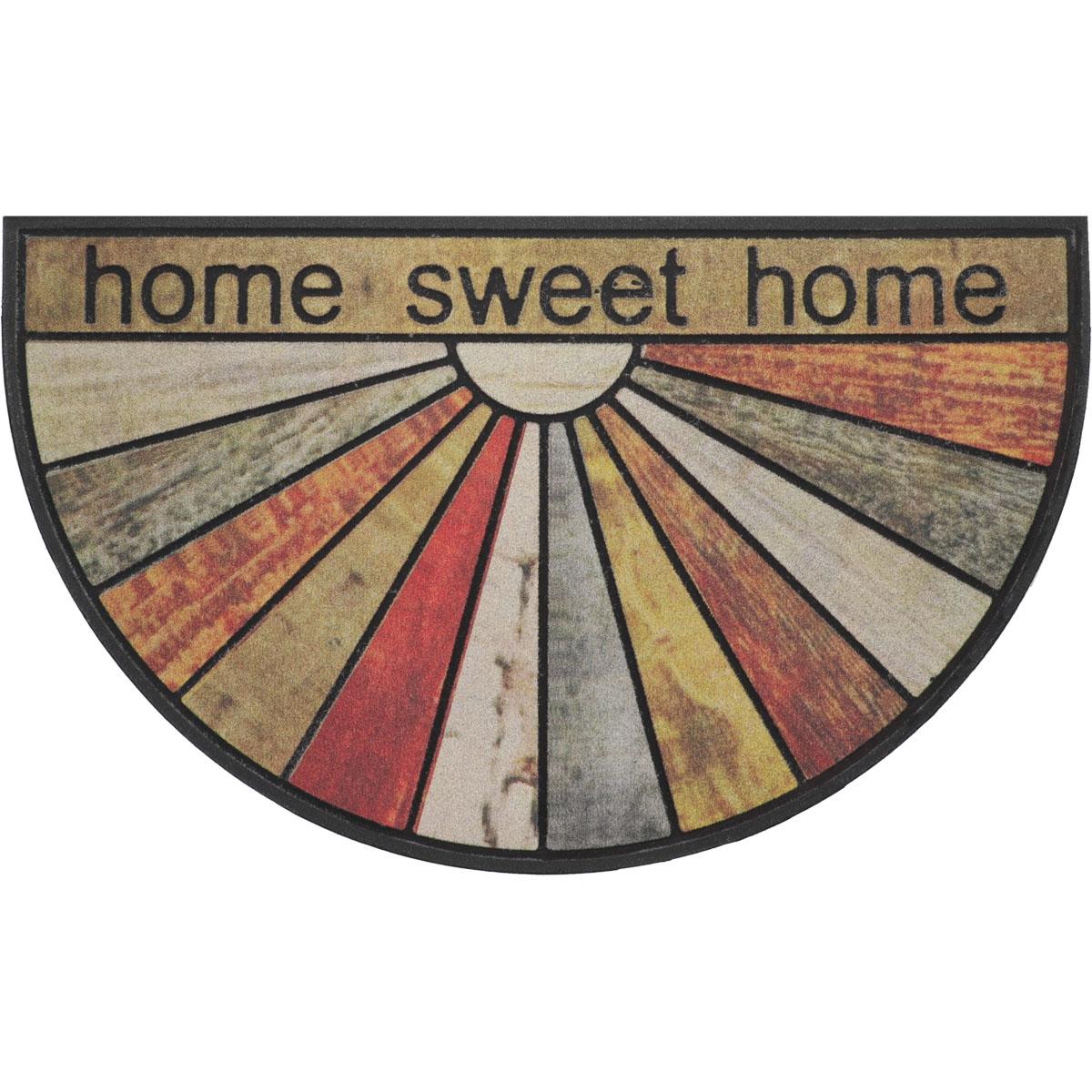 TAPIS IMP DEMI LUNE 45X75CM CAOUTCHOUC HOME SWEET HOME