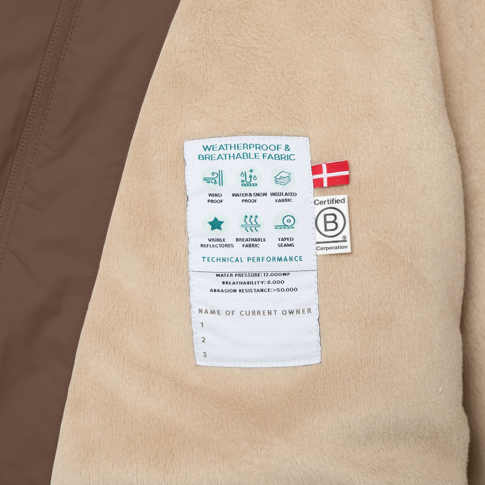 Køb Mini A ture Chestnut Brown Matwang Fleece Lined Winter Jacket. GRS