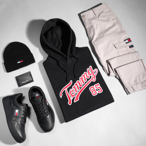 Sweat Capuche Relaxed College 85 5711 Noir