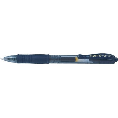 Roller pilot g2+ 7 fun ecriture moyenne 0.4mm encre gel retractable corps translucide grip caoutchouc turquoise