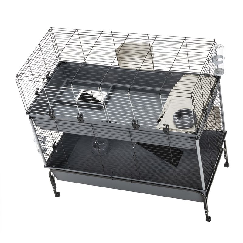 Cage Vital 120 à 2 niveaux pour lapin