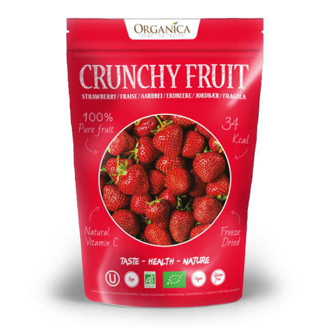 Crunchy fruit - fraise lyophilisée bio