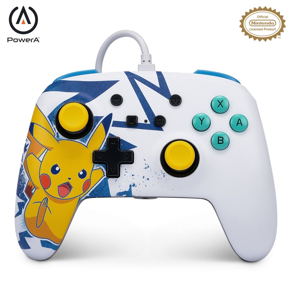 PowerA NSW ENH Wired Controller - Pikachu High Voltage /Nintendo Switch