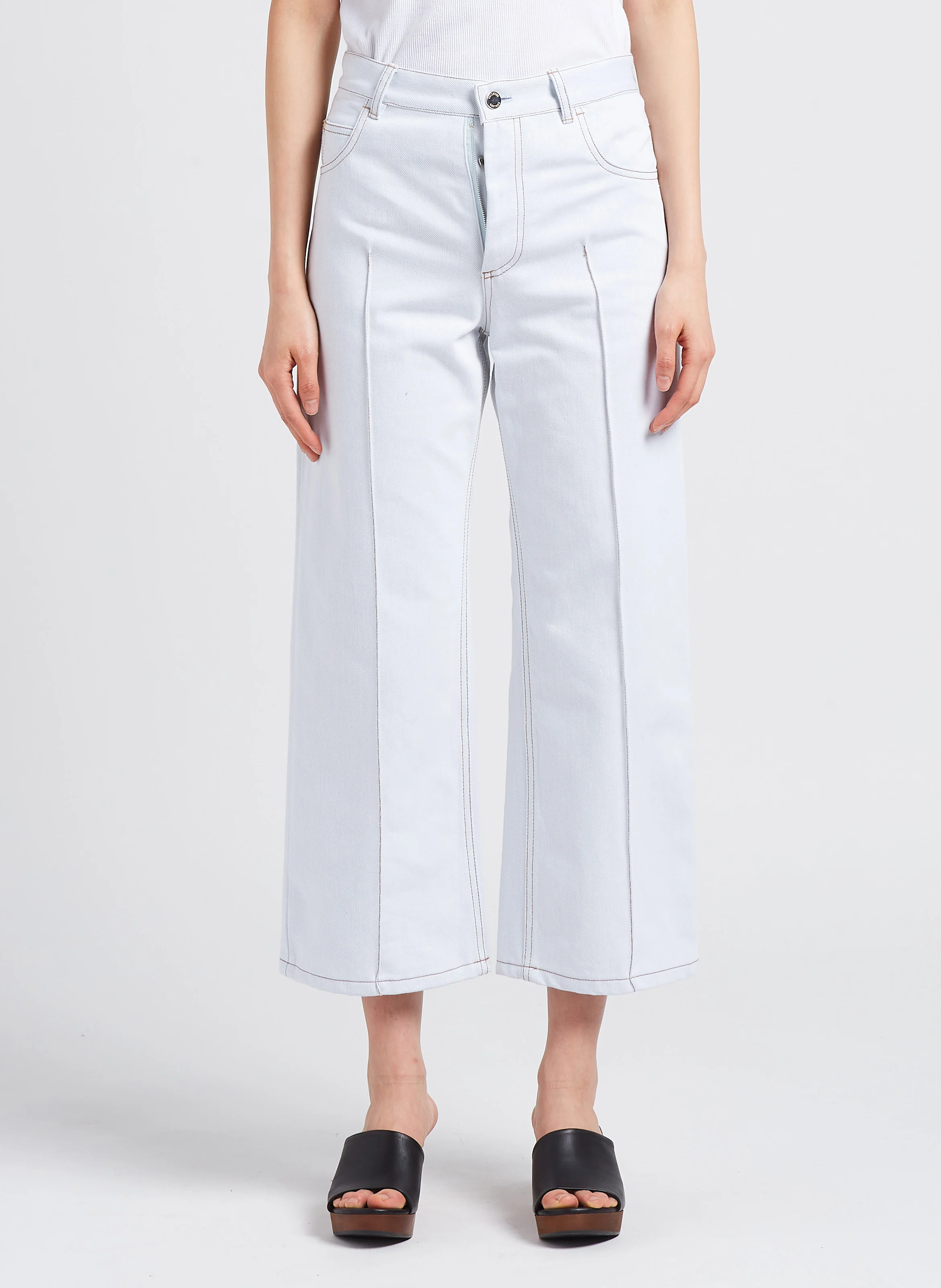HUARTE - Jean flare taille haute | Vert