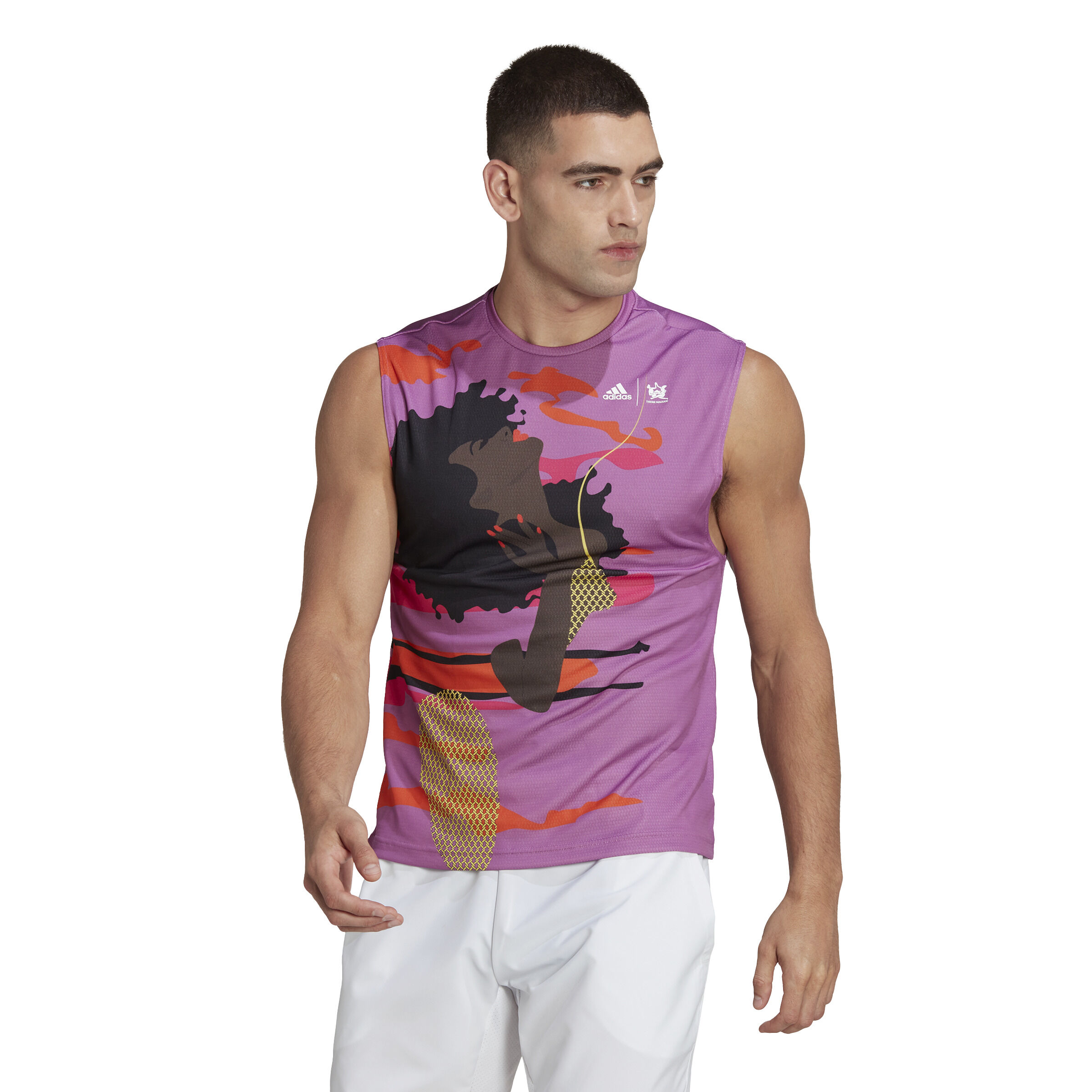 adidas New York Unitefit SVL Débardeur Tank Top Hommes - Violet , Multicouleur