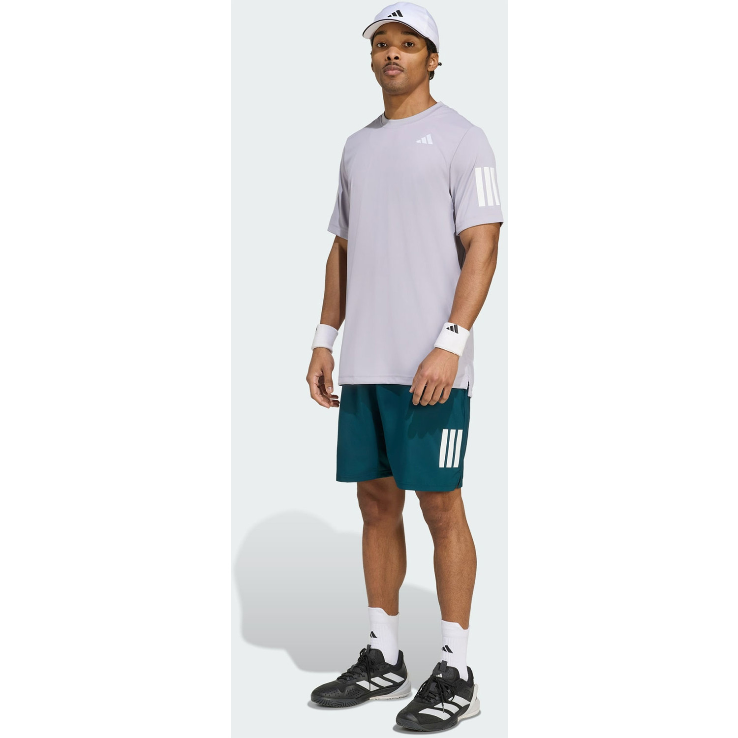 adidas 3 Stripes Club 7 Inch Short
