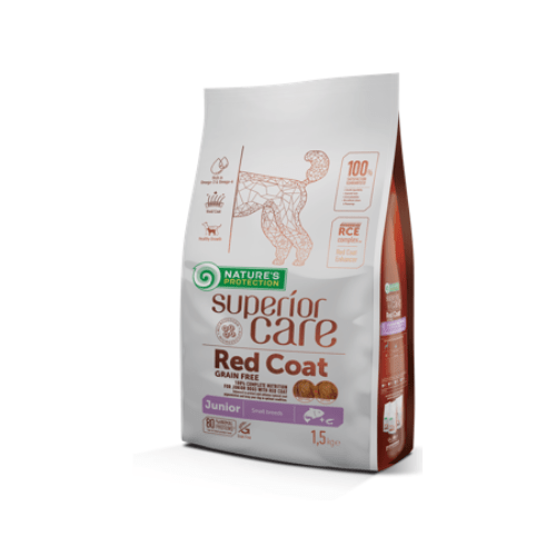 Ração Nature's Protection Red Dog Sem Grãos Sabor Salmão para Filhotes 1,5 kg