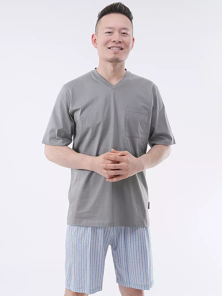 ISA Pyjama hellgrau
